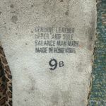 Vintage Leisure Loungers leather leopard slide mule tassel slippers, size 9 Brown Photo 6