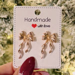 GRACE LILLY BOUTIQUE Gold Bow Knot Earrings Photo 0