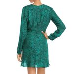 Parker Dress Size 4 Green Jaguar Silk Blend New Photo 1