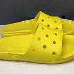Crocs Sandals Women 7 Men 5 Classic Slide Yellow Iconic Comfort 206121 Photo 3