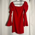 Nasty Gal  Red Flared Long Sleeve Mini Dress 4 Photo 1