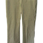 J. McLaughlin Pull On Maisie Gingham Green and Cream Pull On Pant Size 4 Photo 0