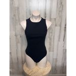 Forever 21  Ribbed Black Bodysuit – Size M Photo 1