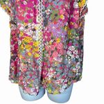 Kate Spade ‎ Floral Dots Burnout Blouse in Pink Multicolor Size XS Photo 3