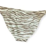 Aerie  Womens Tan Animal Print Pique Knot Bikini Bottom Photo 2