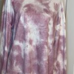 Women's Pink Lavender Mauve Tie Dye shirt Sz Large EUC Photo 1