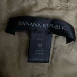 Banana Republic  100% Linen Khaki Utility Mini Dress Size Medium Petite Photo 4