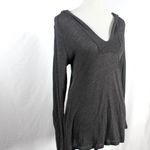 Old Navy Y2K 2000s Dark Gray Sheer Layering Long Sleeve with Hood Photo 1