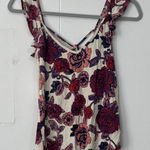 Daytrip  Womens Floral Print Tank Top Sleeveless Tied Back Small Boho Photo 0