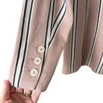 Free People  Uptown Girl Oversized Blazer in Pink Stripes 100% Cotton, Small‎ Photo 12