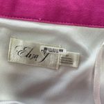 Eliza J  Dress Womens Size 8 Petite Pink Blue‎ Striped Off Shoulder Long Sleeve Photo 4