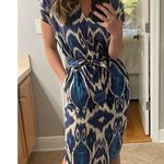 VANESSA BRUNO Blue Printed 100% Cotton V Photo 11