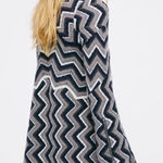 Free People NWT Rhiannon Chevron Swing Bell Dress Pockets S Photo 0