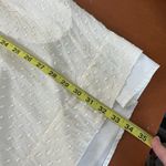 Madewell  Etude Long Sleeve‎ Silk Swiss Dot Dress Cream Small Above the Knee Photo 11