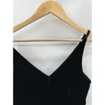 Banana Republic  Black Velvet V-Neck Sleeveless Cropped Jumpsuit‎ Women's Size 4 Photo 6