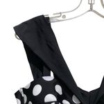 Adore Me Baylie Polka Dot Bikini Top Black and White Plus Size 1X Photo 3