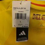 Adidas Néw women’s rugby futbol association royal belgian jersey Sz large Photo 2