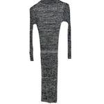 Elie Tahari  Polo Midi Sweater Dress  Sky White Noir Space Dye Rib Large $295 NWT Photo 8