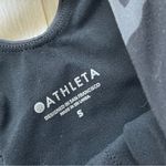 Athleta Crop Tank Top conscious camo workout womens Black Gray (small) gym sport Photo 1