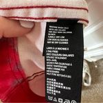 Free People  Modern Femme Red Tie-Dye Denim Mini Skirt Photo 4