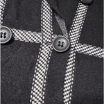 Marled Jacket Coat Sweater Black and White Plaid Size XL; excellent condition Photo 4