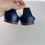 Chloé Chloe Womens Lauren Scalloped Blue Leather Flats Photo 3