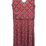 Boden Red Palm Print Effie Jersey Dress size 8 Photo 9