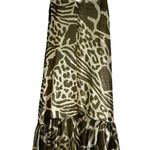 Adam Lippes Ruffled Lamé Midi Dress Silk Blend Photo 3