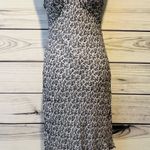 April Cornell Vintage 90s Black & White Patterned Ruffle Dress Size M Photo 0