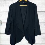SheIn Modern Black Open Front Lightweight Bolero Blazer Jacket Size 4X Photo 4