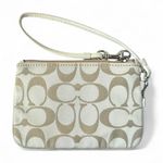 Coach Signature Jacquard Small Wrislet - Cream Beige Photo 1