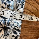 Lucky Brand  100% linen blue floral vneck dress small Photo 7