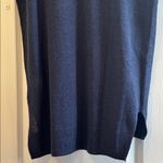 Joe Fresh  NWTS BLUE SHORT SLEEVE V NECK TOP HI LO HEM LINEN RAYON COTTON SIZE SM Photo 6