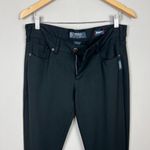 Silver Jeans Aiko Mid Rise Super Skinny Pants Women 32 Black Knit Super Stretch Photo 2