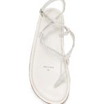 Free People White Caroline Cali Braided Strappy Leather Sandals Size 10 NWT Photo 3