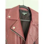 Wild Fable $42 New  Faux Leather Moto Vest - Berry - Small Photo 6