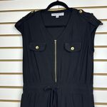 Emma & Michelle Emma And Michele Short Sleeve Romper - Black - Size Medium Photo 2