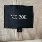 Nic+Zoe  sz XS linen zip cream blazer‎ jacket NWOT Photo 7