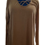 LAISHEN, Women’s Light brown/tan, Long Sleeve Top, Size X Photo 0