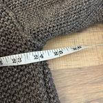 Pistola  Drea V Neck Sweater Asymmetrical Chunky Chocolate Brown Large Photo 8