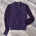 Tory Burch Abitha Sweater Metrino Wool and Silk Size XS Photo 8