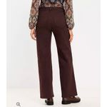 Loft Ann Taylor NWT Belted High Rise Wide Leg Jeans In Iced Espresso 32/14 New Photo 1