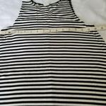 Old Navy Dress High Neck Black and White Stripe A-Line Tank Dress Womens Size XS Photo 5