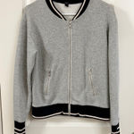 J.Crew  Gray and Black Bomber Jacket Photo 0