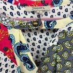 JODIFL  L patchwork paisley crochet Top w/pockets high low hem Photo 4