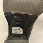 Sesto Meucci  Black Leather Sock Boots 39.5 Pointed Toe Block Heel Avant Garde Photo 4