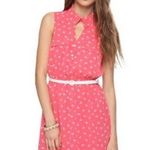 Forever 21 ππ Pink & White Bow Shirt Dress Photo 0