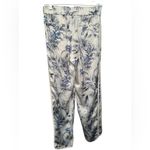 Aritzia Little Moon Blue and White Snapdragon Satin PJ Style Pant Photo 1