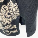 J.Jill Black Gold Floral One Button Longline Cardigan, Size Large Photo 6