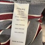 frame denim Frame Stripped Wide Leg Pants Size Small Photo 5